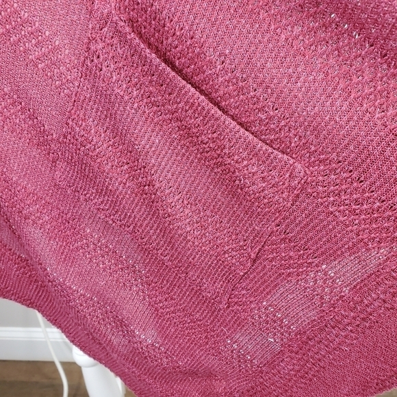 American Eagle Drape Hoodie Cardigan Hi Low Hem - Picture 6 of 13